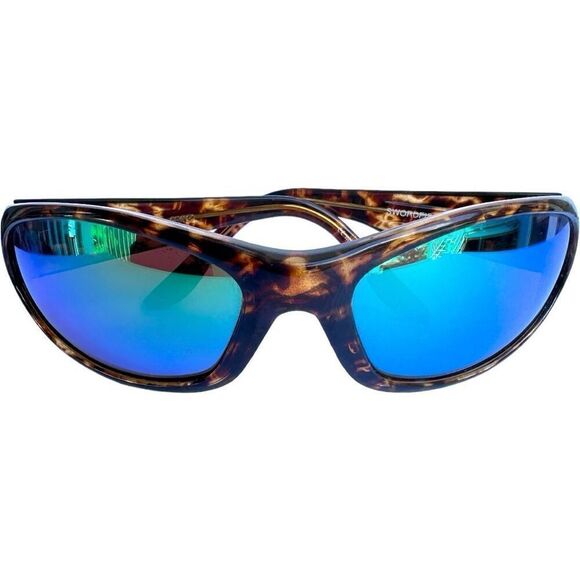 COSTA DEL MAR Sunglasses SW10 Swordfish Tortoise Brown Blue Mirrored Lenses Made - Picture 9 of 9